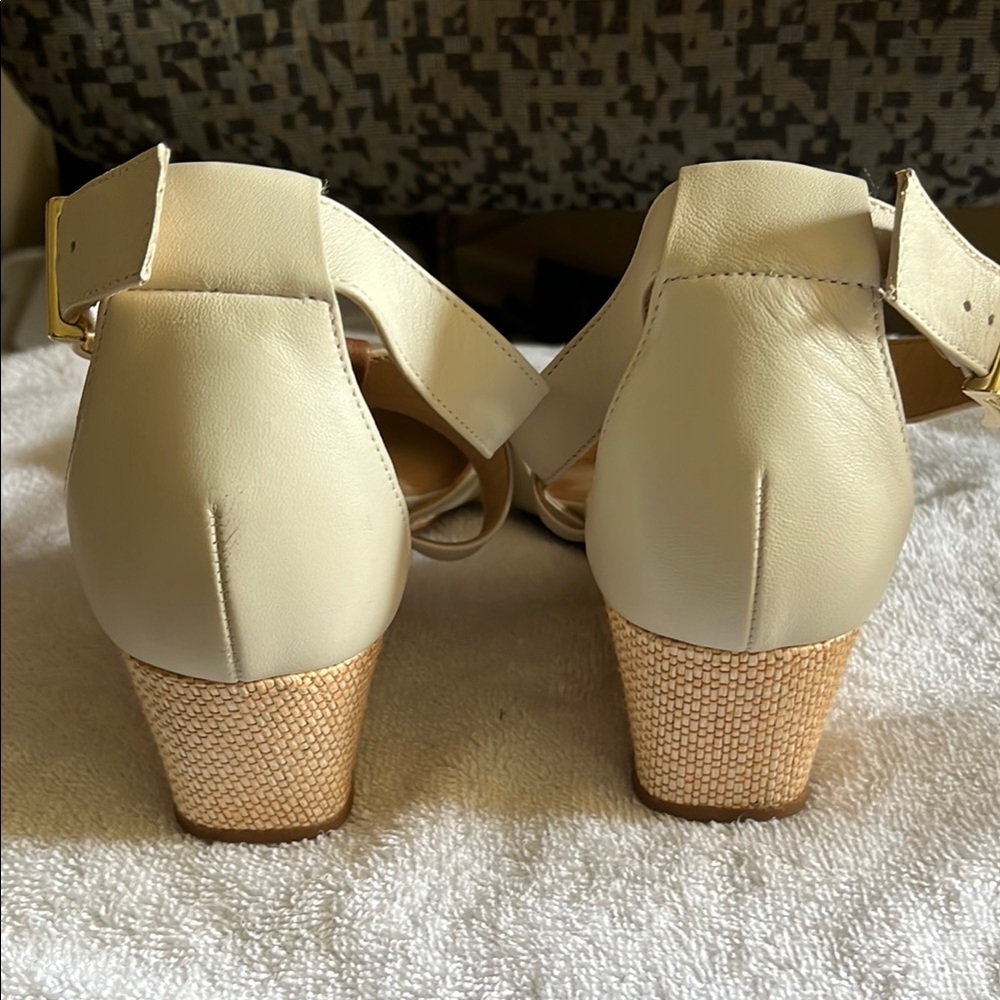 Nurture by Lamaze Cream and Brown Strappy Sandals - Picture 3 of 7